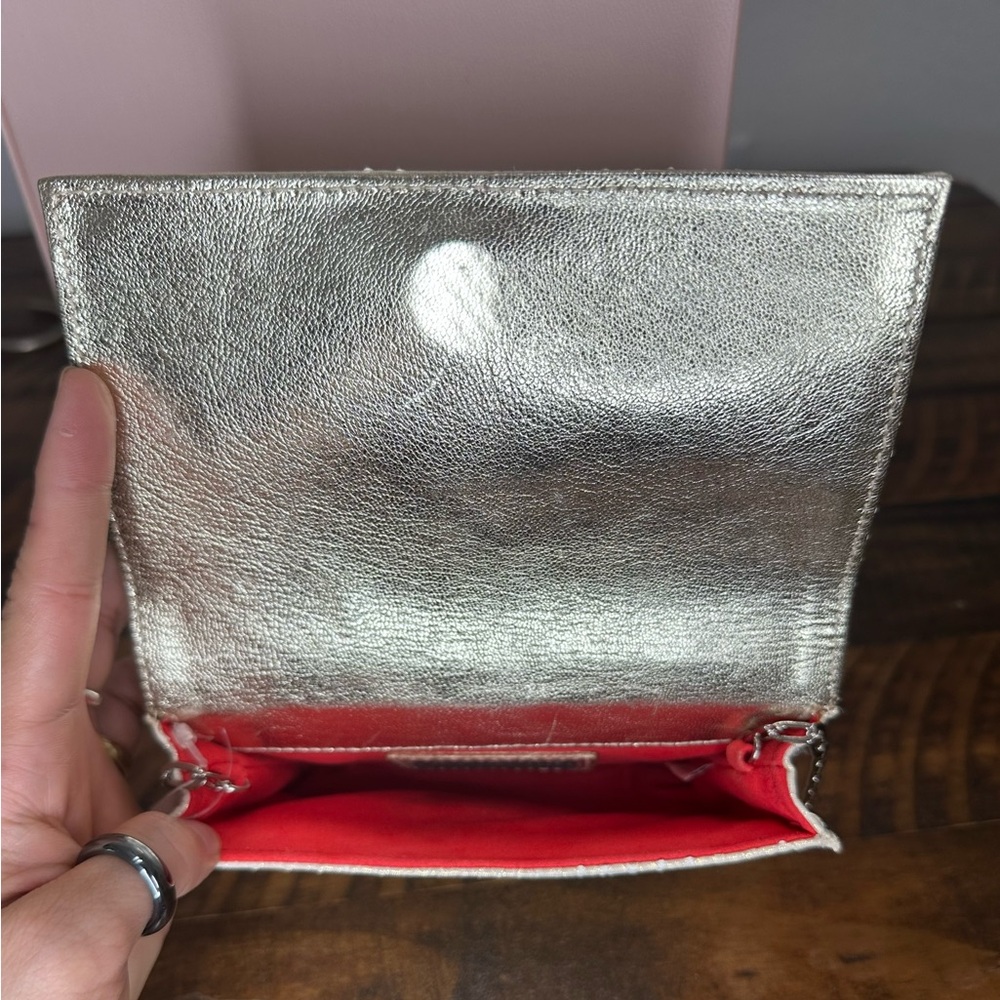 Carlos Falchi Python Clutch with Rhinestone Detail - Picture 5 of 9